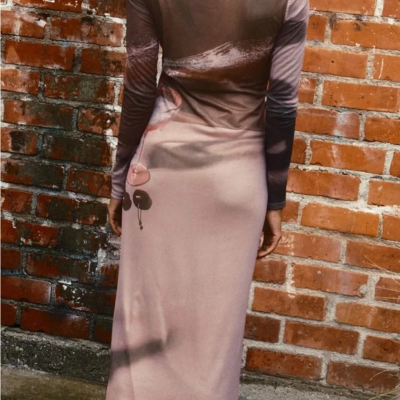 ANOTHER GIRL + LISA SAYS GAH! - Cherry Martini Mesh Midi Dress - Picture 2 of 11